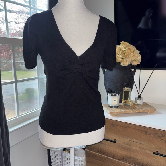 Express Tops - Express Black Short Sleeve Women's Top